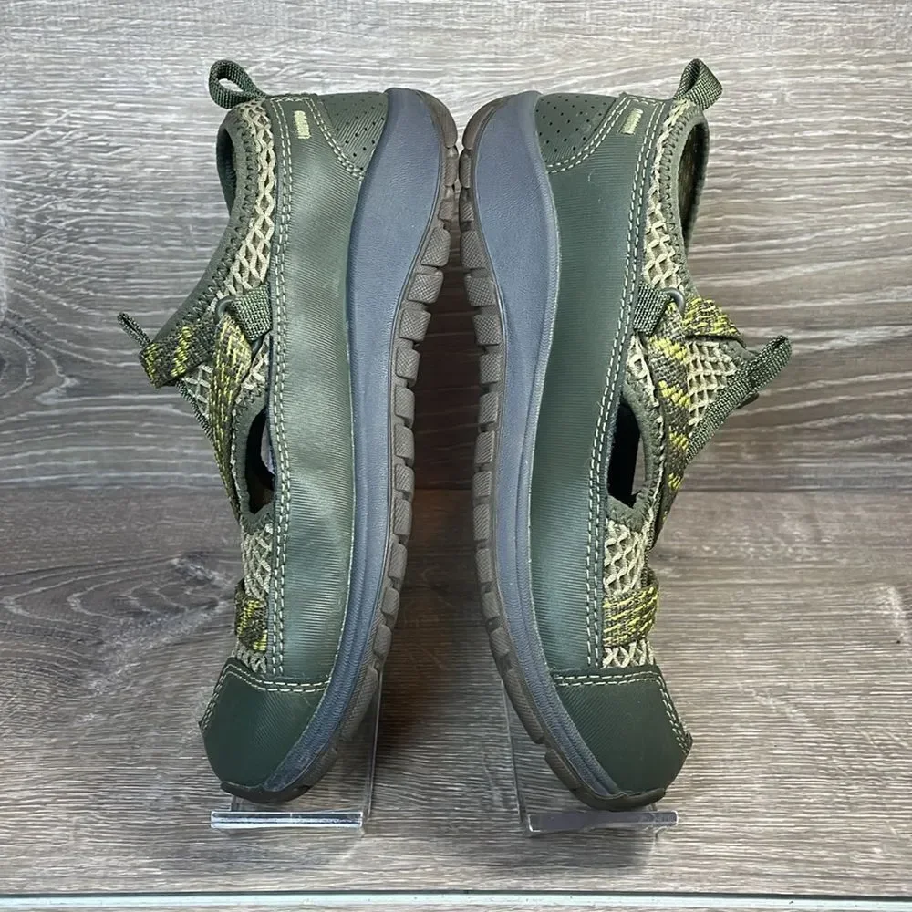 Chaco Odyssey Olive Green Waterproof Little Boy Sz 3 Hook & Loop Strap Sandals